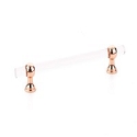 Schaub Lumiere Transitional Adjustable pull 6 inch cc Polished Rose Gold